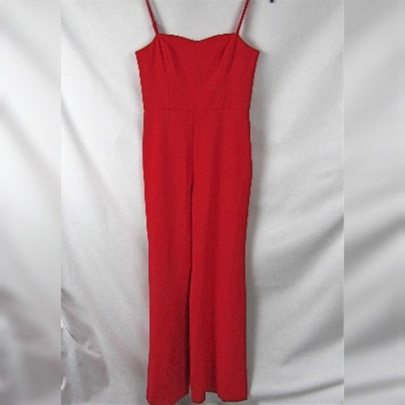 french connection red jumpsuit